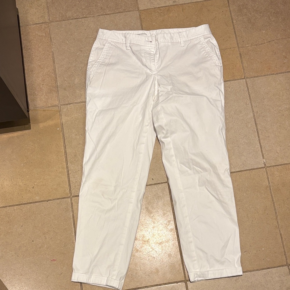 Talbots white chinos, 2P